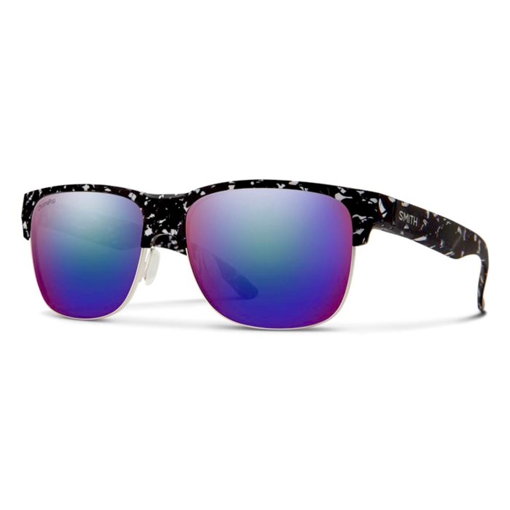Smith Lowdown Split Sunglasses - Matte Black Marble w/ChromaPop Polarized Violet